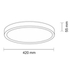 Plafon LAMPA sufitowa NOMI 1149 Shilo okrągła OPRAWA metalowa LED 16W 3000K czarna