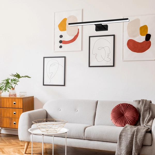 Lampa ścienna Pinto ML8236 listwa LED 12W 3000K nad lustro czarna