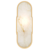 Kinkiet art deco Marmo MOD099WL-01G3 Maytoni elipsa marmur złoty