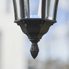 Lampa wisząca latarnia Drayton YG-3503 Endon IP44 przezroczysty czarny