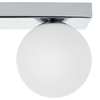 Plafon LAMPA sufitowa MIJA 10761303 Kaspa szklana OPRAWA kule balls na listwie modernistyczne chrom białe