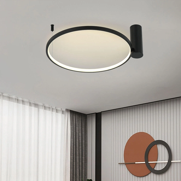 Sufitowa lampa RING LP-909/1C S BK CCT Light Prestige LED 35W regulowana zmienna barwa światła czarny