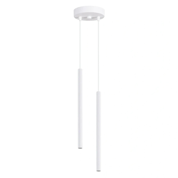 Podwójna lampa wisząca ARCHE biała SL.1866 tuba nad stół