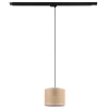 Lampa wisząca szynowa trójfazowa Tracer 10696 tuba z abażurem brązowa