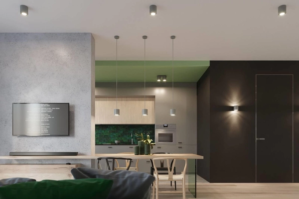 Wisząca LAMPA SL.0052 metalowa OPRAWA zwis tuba szara