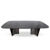Czarny stół DUNE MM001501100380 szklany do jadalni 240x121cm