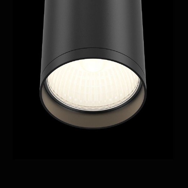 Spot LAMPA sufitowa FOCUS S C052CL-01B Maytoni plafon OPRAWA metalowa tuba downlight czarna
