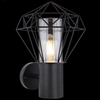Ogrodowa lampa ścienna HORACE 31355 elewacyjna druciana IP44 czarna