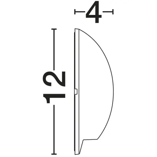 Zewnętrzna lampa ścienna DONVELA LE75304 LED 3W 3000K IP65 rdzawa