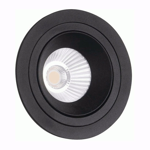 Kuchenna oprawa podtynkowa Hiden H0110 Maxlight LED 10W 3000K okrągła czarna