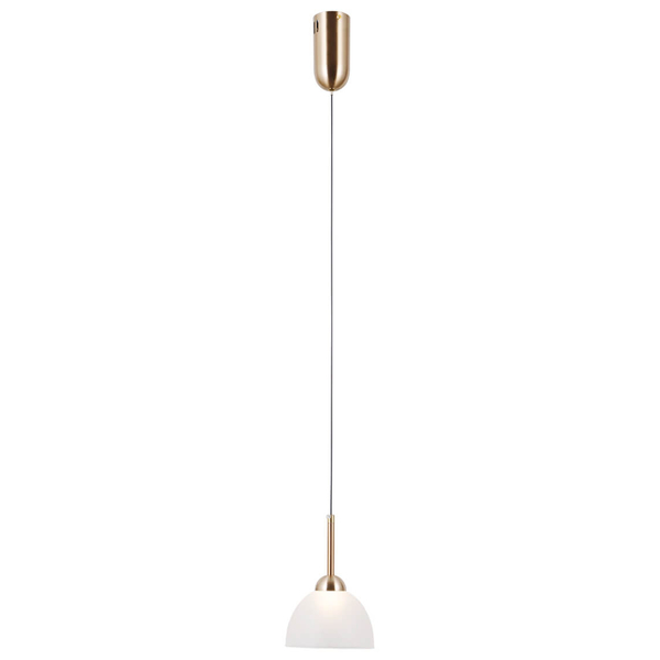 Wisząca lampa do salonu Montiela PND-34374-1-HBR LED 5W 3000K złoty biały