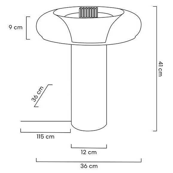 Stołowa lampa szklana Icar MSE1501100165 Moosee LED 7W 3000K przezroczysta