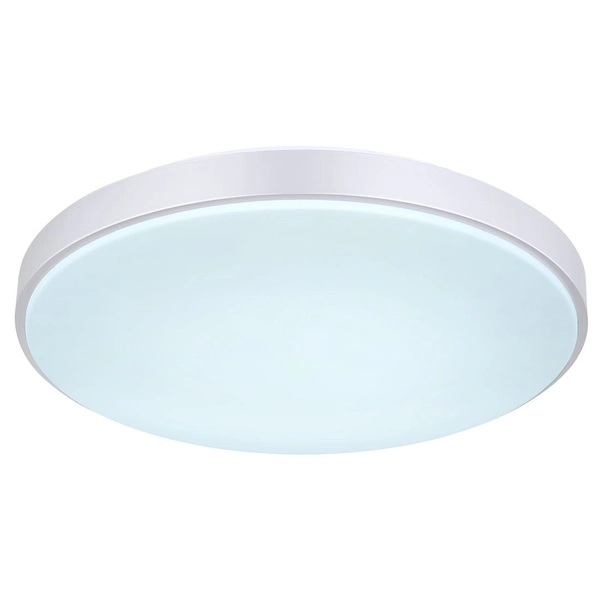 Nowoczesna LAMPA sufitowa SONNY 41586-18 Globo okrągły plafon LED 18W 3000K - 6000K z pilotem srebrny