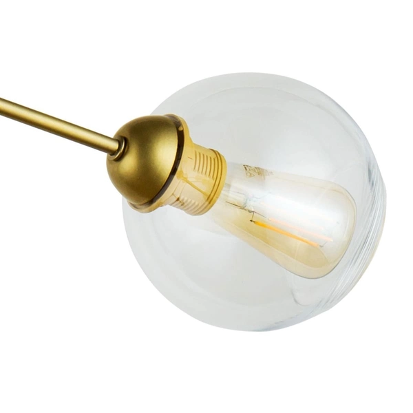 Sufitowa lampa kule Fairy 1979 TK Lighting molekuły szklana metalowa złota