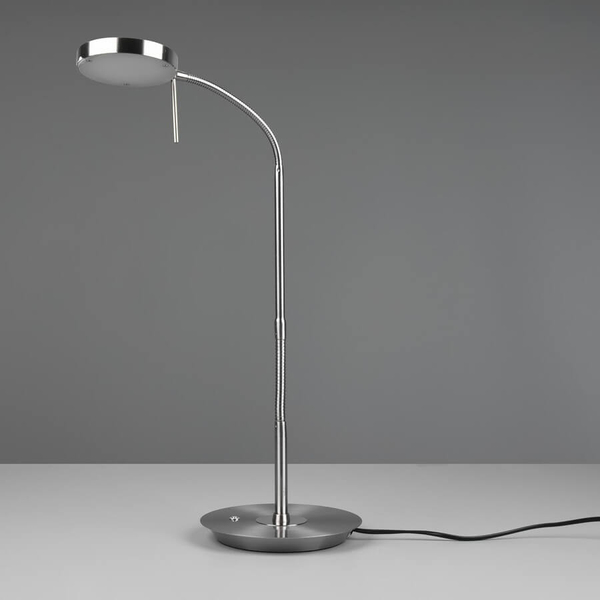 Regulowana lampka biurkowa NEMIO DL107523310 LED 12W 2300-4000K srebrny