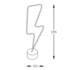 Lampka LED stolikowa Neon FM-NB28 Zumaline lighting czerwona biała