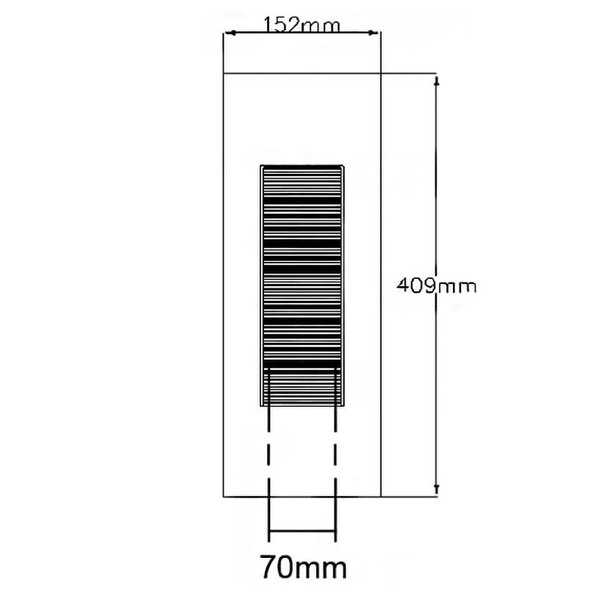 Metalowa lampa ścienna HK-LUNA-M-TT Hinkley LED 7W na taras biała