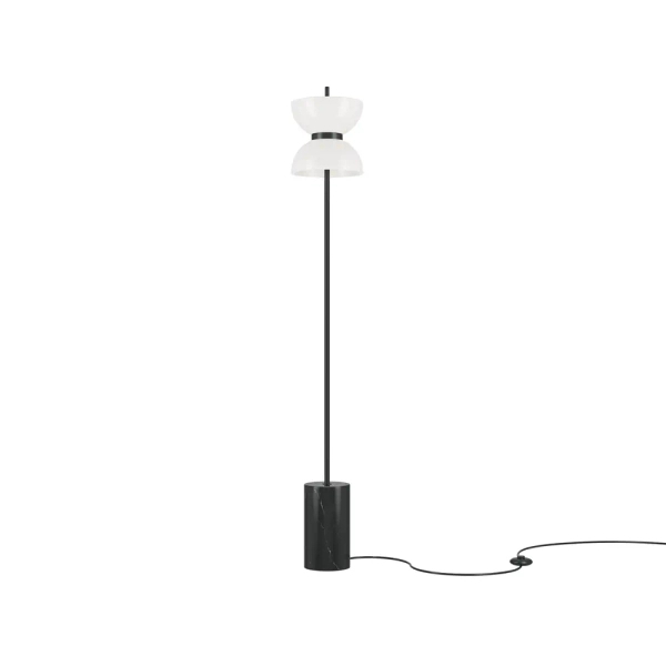 Metalowa podłogowa lampa Kyoto MOD178FL-L11B3K LED 11W 3000K czarna biała