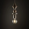 Drewniana lampa sufitowa zwis Tower Sabia Wood 10959 geometryczna beżowy