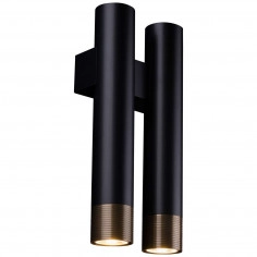 Ścienna lampa EIDO 0347 metalowa tuby sople patyna czarne