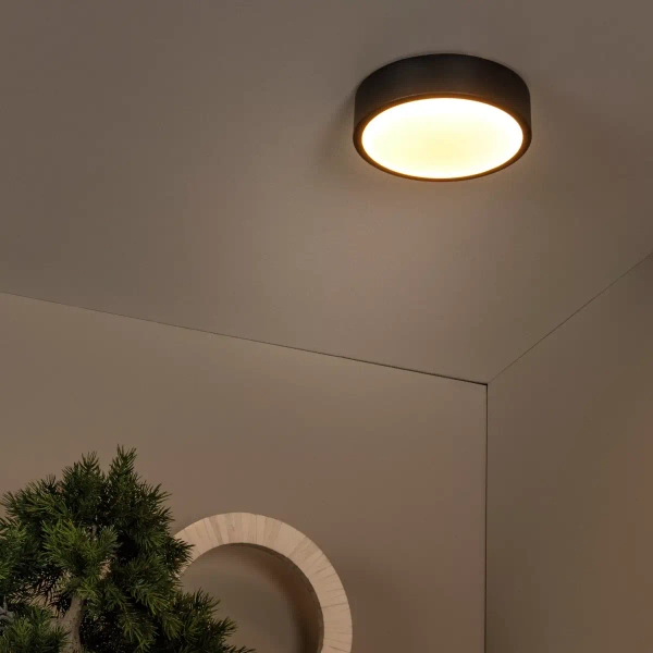 Plafoniera UNAR 79185/20/30 Lucide LED 12W 2700K okrąg czarna