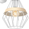 Skandynawska LAMPA ścienna CLIFF MLP5517 Milagro metalowa OPRAWA druciana klatka KINKIET hygge drewno biały