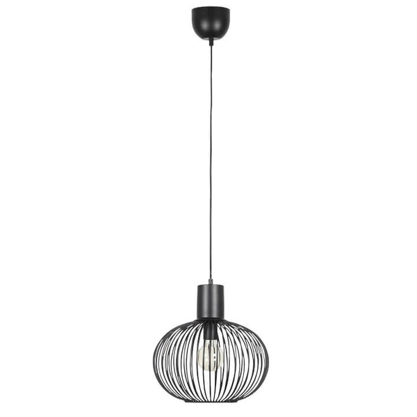 Zwis lampa salonowa GILA 365790132 Trio koszyk kula loft czarny