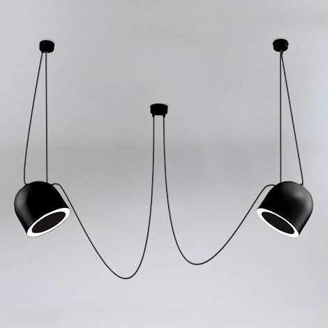 LAMPA wisząca DOBO 9036 Shilo metalowa OPRAWA modernistyczny zwis czarny