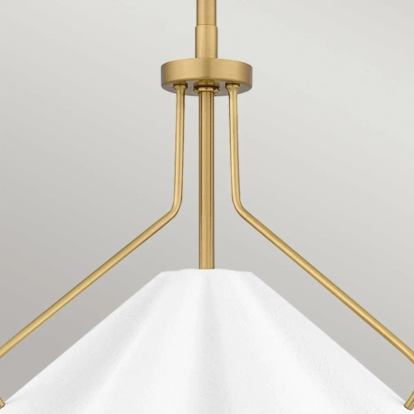 Lampa wisząca nad stół Mejia QZ-MEJIA-1P-S-AB  mosiądz biały