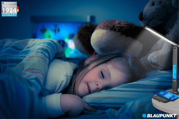 Lampka biurkowa Blaupunkt LBW6PRO LED 6W 3000K-6000K LCD stojąca biała