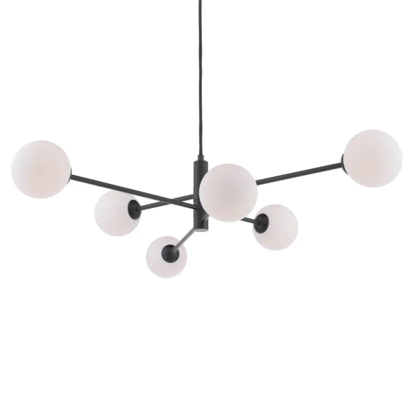 Wisząca okrągła lampa Vignette VIG0622-02 do jadalni kule białe czarne