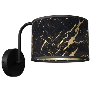 Abażurowa lampa ścienna SENSO MLP7290 Milagro do sypialni czarna