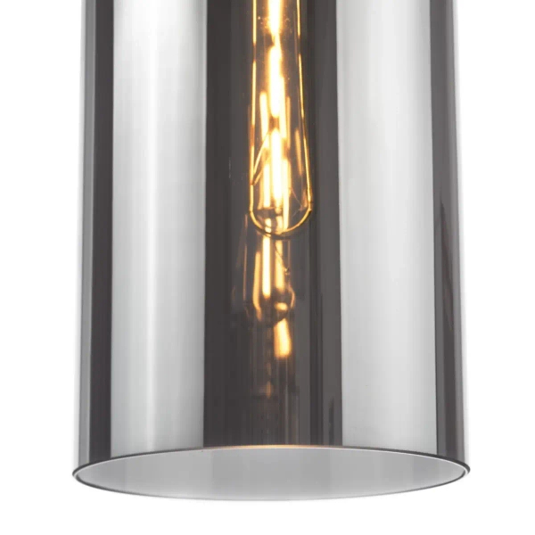 Loftowa wisząca lampa Tao TAO0110 do salonu czarny przydymiona