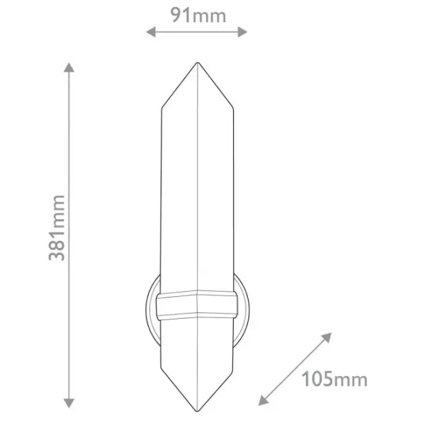 Alabastrowy kinkiet na ściane Valencia QN-VALENCIA-1WB-VBS-AR mosiądz