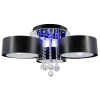 LAMPA sufitowa DRS8006/3 8C LED 180W BL Elem metalowa OPRAWA crystal glamour chrom czarna