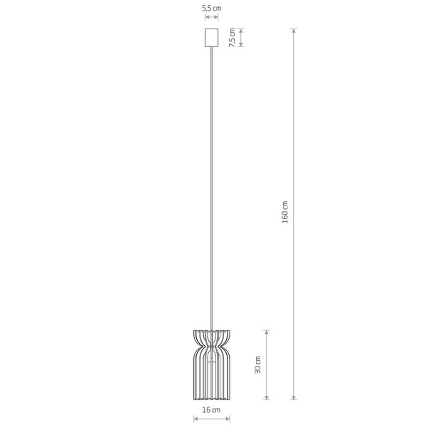 Skandynawska lampa wisząca Kymi 10571 Nowodvorski nad stół drewniana biała