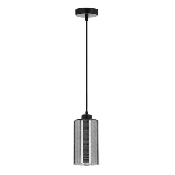 Jadalniana lampa wisząca Cox 31-53862 szklana chrom czarna
