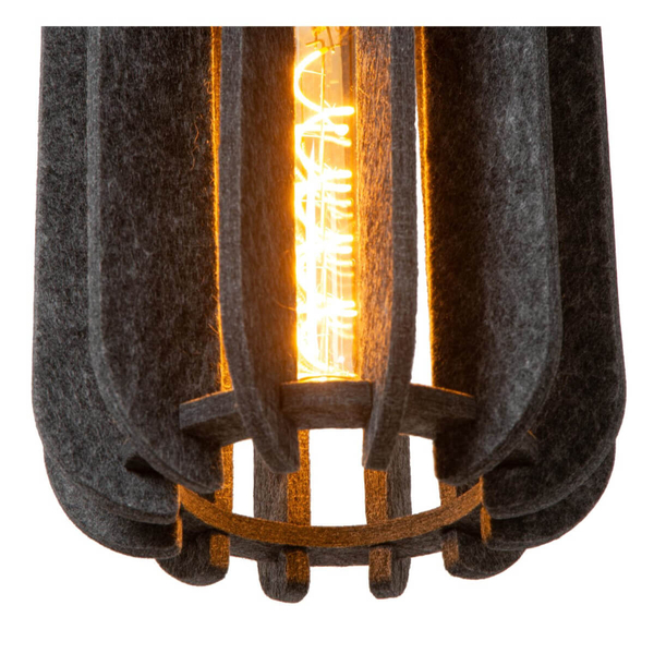 Sypialniana lampa wisząca Rafal 45492/03/36 filc czarna szara
