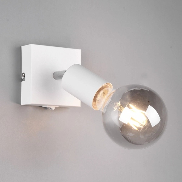 Kinkiet LAMPA ścienna VANNES R80181731 RL Light regulowana OPRAWA metalowy reflektorek loftowy biały mat