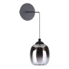 Szklana lampa ścienna Ramona RAM0722 LED 5,5W 3000K loftowa czarny