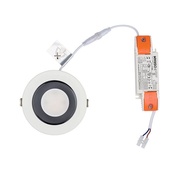 Sufitowa LAMPA wpust KEA 8772 Nowodvorski łazienkowa OPRAWA wpust LED 20W 4000K metalowy IP44 biały