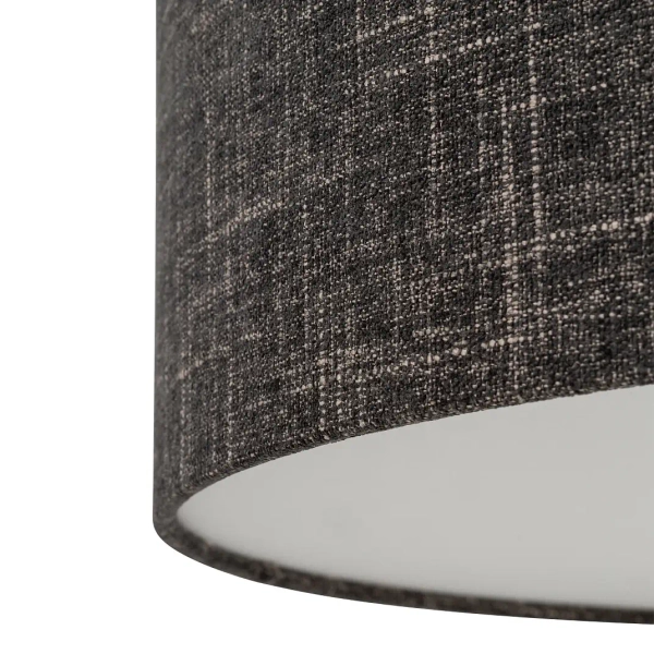 Tuba lampa sufitowa AMARELA 11658 okrągła z tkaniny czarna