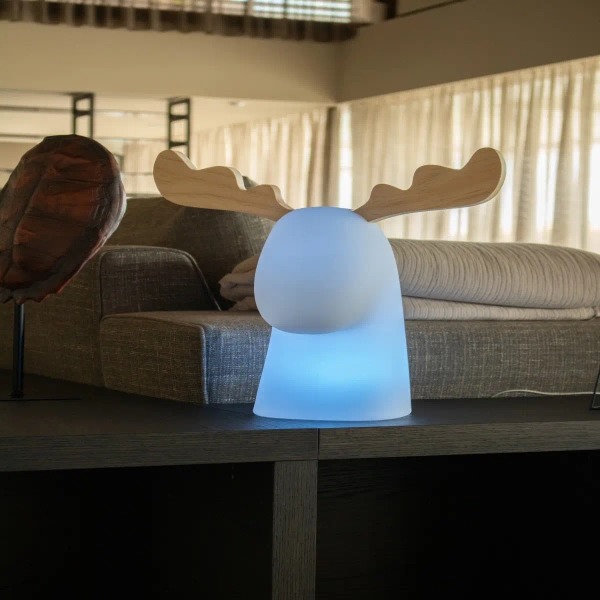 Tarasowa lampa stołowa solarna RYDY 3139 LED 5W 3000-6000K+RGB IP65 biała