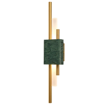 Nowoczesny kinkiet ELLIE ST-7007W-GREEN Step LED 5W 3000K marmur zielony złoty