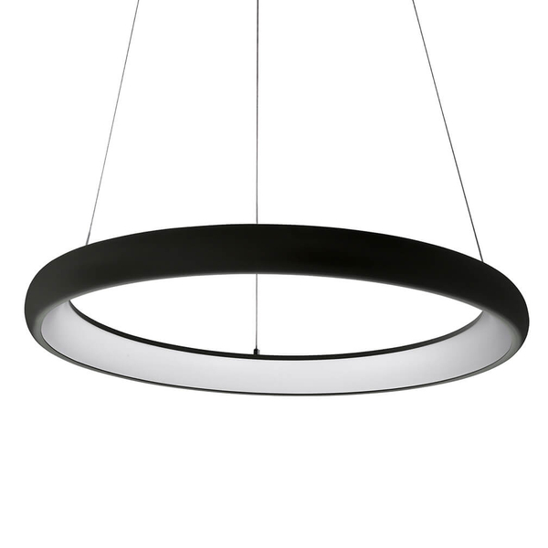 Wisząca lampa salonowa Alessia LED 40W 4000K ring nad stół czarny