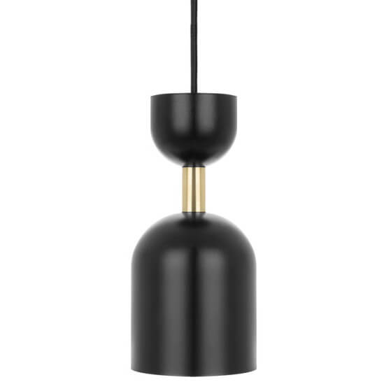 Sypialniana lampa wisząca Supuru SUA132P0 metalowa czarna mosiądz