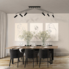 Pająk lampa sufitowa Eye 6505 czarna do sypialni z regulacją
