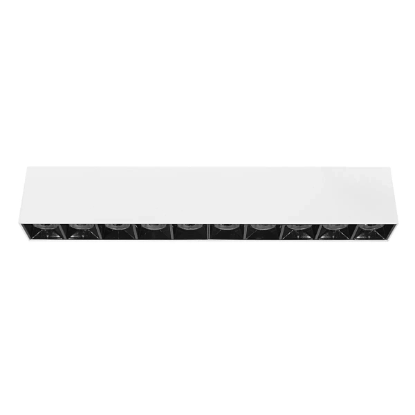Sufitowa ledowa lampa 1064 LED 30W 4000K liniowa biały czarny