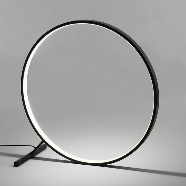 Pierścieniowa lampa podłogowa TUCUMAN LE44519 LED 46W 3000K z pilotem czarna