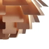 Lampa okrągła wisząca Prospettiva ABR-LW-PRO-60 geometryczna brązowa
